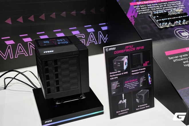 Cận cảnh d&agrave;n linh kiện &ldquo;khủng&rdquo; của MSI tại Computex 2026: VGA Star Wars, m&agrave;n h&igrave;nh AI v&agrave; case nặng 33kg - Ảnh 4.