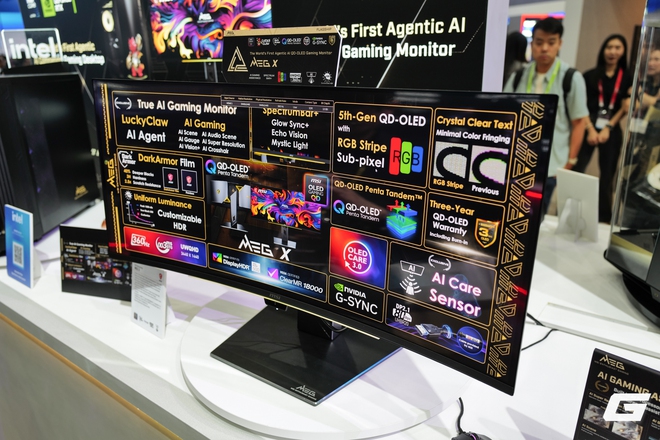 Cận cảnh d&agrave;n linh kiện &ldquo;khủng&rdquo; của MSI tại Computex 2026: VGA Star Wars, m&agrave;n h&igrave;nh AI v&agrave; case nặng 33kg - Ảnh 9.
