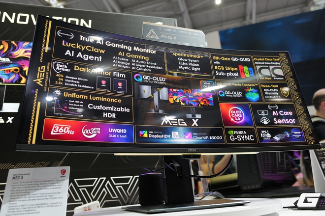 Cận cảnh d&agrave;n linh kiện &ldquo;khủng&rdquo; của MSI tại Computex 2026: VGA Star Wars, m&agrave;n h&igrave;nh AI v&agrave; case nặng 33kg - Ảnh 11.
