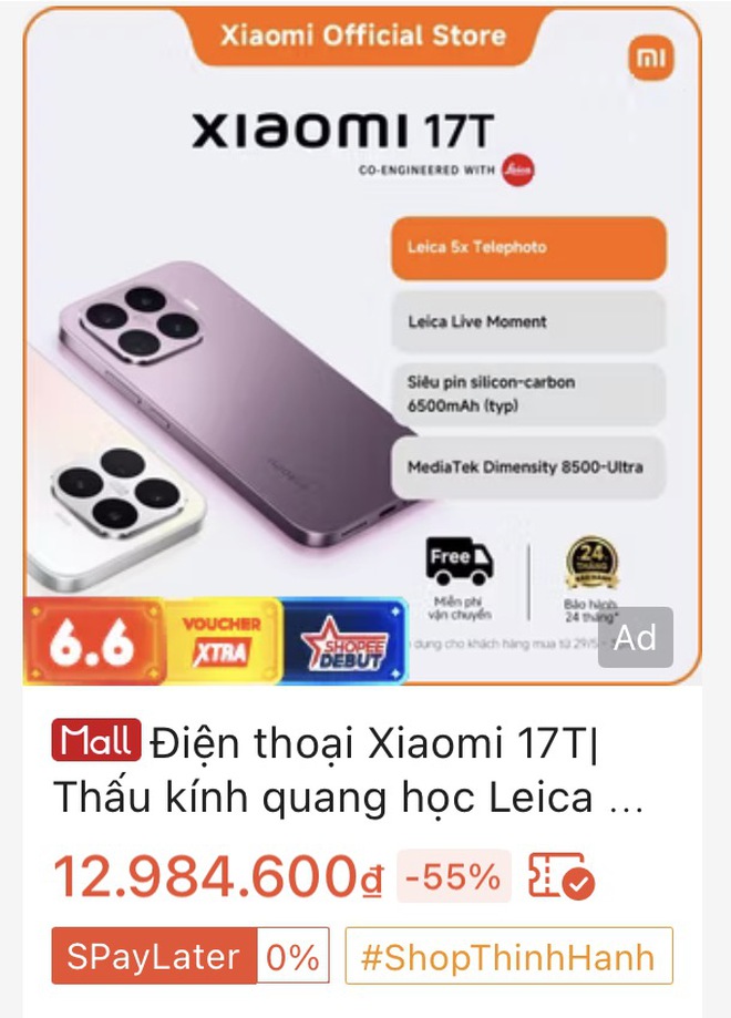 Xiaomi 17T Series tăng trưởng đặt trước 40% tại Việt Nam, ưu đ&atilde;i giảm 3,5 triệu k&eacute;o d&agrave;i đến 21/6 - Ảnh 3.