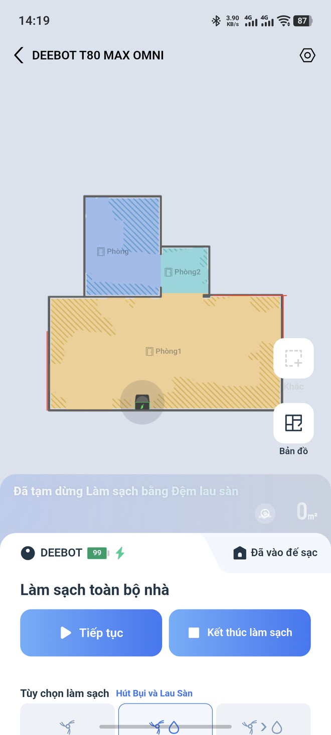 Dùng thử Ecovacs Deebot T80 Max Omni: Hút 40.000Pa, lau bằng con lăn 27cm, tự làm sạch gần như mọi thứ - Ảnh 13.
