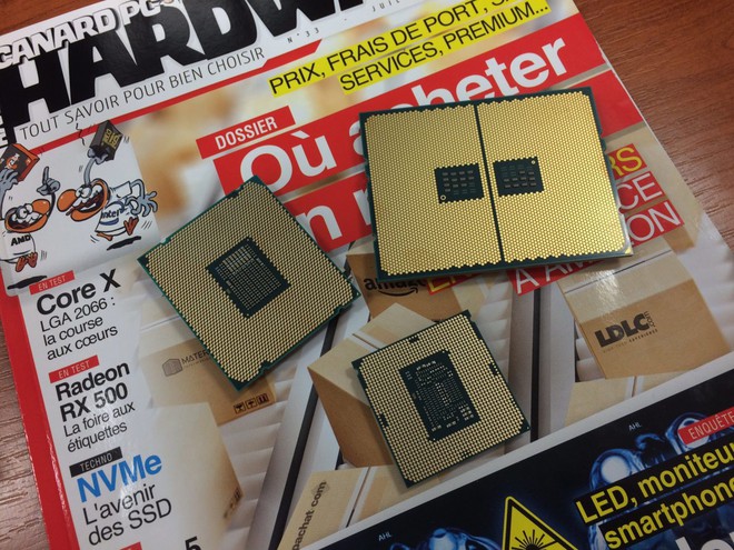 
Từ lớn tới nhỏ: AMD Ryzen Threadripper, Intel Core X và chip Intell dùng socket LGA1151 thông thường.
