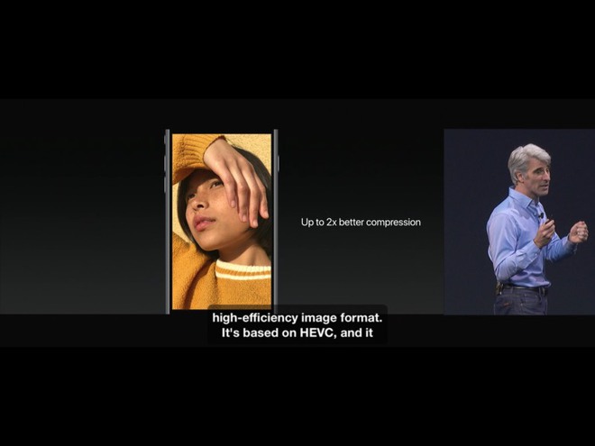 
HEVC được Craig Federighi giới thiệu tại WWDC 2017 sẽ có mặt trên cả iOS và macOS
