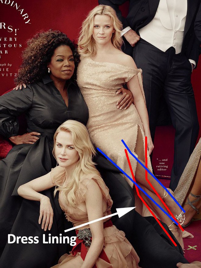 Oprah Winfrey và diễn viên Reese Witherspoon bỗng dưng bị tặng thêm tay chân trong số mới nhất của tạp chí Vanity Fair - Ảnh 9.