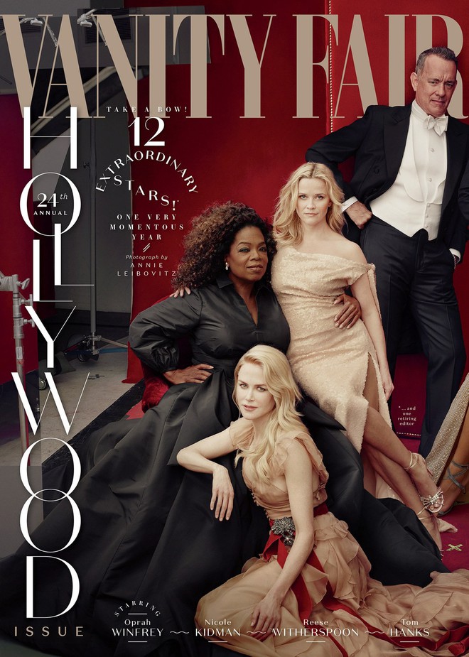 Oprah Winfrey và diễn viên Reese Witherspoon bỗng dưng bị tặng thêm tay chân trong số mới nhất của tạp chí Vanity Fair - Ảnh 1.