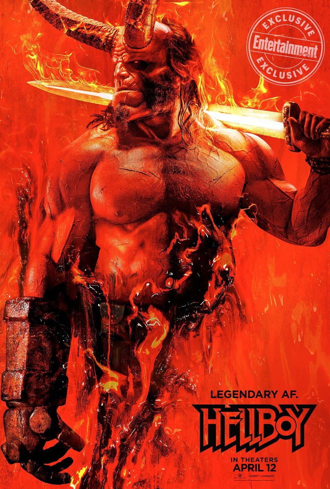 Tung poster cực nóng, Hellboy hứa hẹn thiêu đốt màn ảnh vào năm 2019 - Ảnh 1.