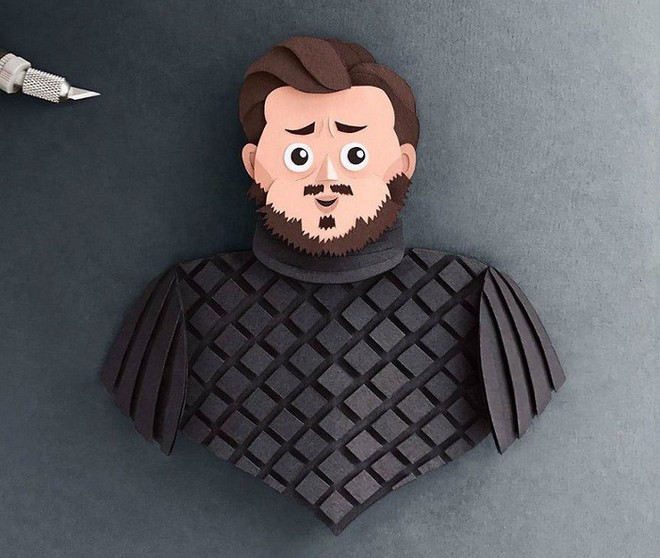 Ngắm trọn bộ nhân vật trong series phim Game of Thrones được tạo hình từ nghệ thuật cắt giấy điêu luyện - Ảnh 3.