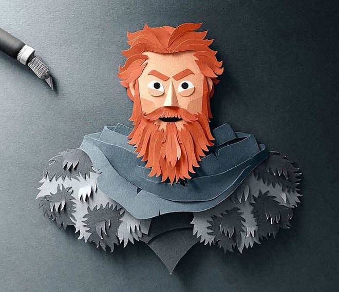 Ngắm trọn bộ nhân vật trong series phim Game of Thrones được tạo hình từ nghệ thuật cắt giấy điêu luyện - Ảnh 4.