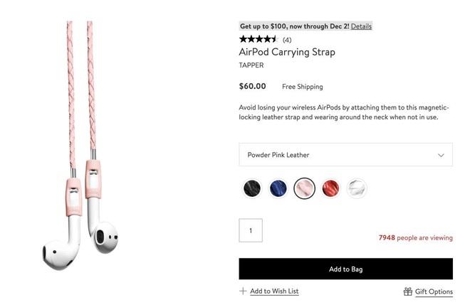 Hét giá dây đeo chống rơi AirPods đến 60 USD, nhà bán lẻ Mỹ bị Internet ném đá không thương tiếc - Ảnh 2.