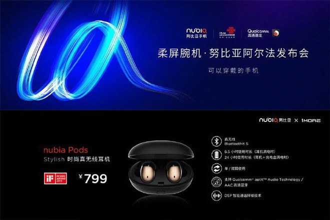 Nubia Pods: Đối thủ mới của AirPods tại Trung Quốc, giá 2,8 triệu đồng - Ảnh 1.