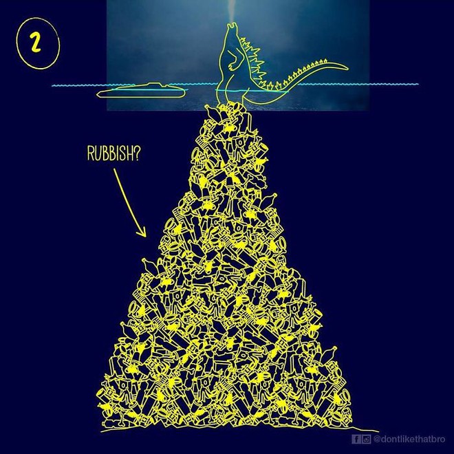 Chính nghệ sĩ đã nghĩ ra những cách điên rồ để giúp Godzilla chỉ cao 120m nhưng lại đứng thẳng dưới biển sâu 3688m như phim - Ảnh 4.