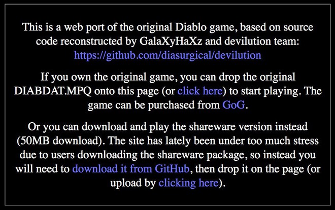 Diablo 1 huyền thoại cuối cùng cũng có thể chơi trực tiếp trên trình duyệt - Ảnh 2.