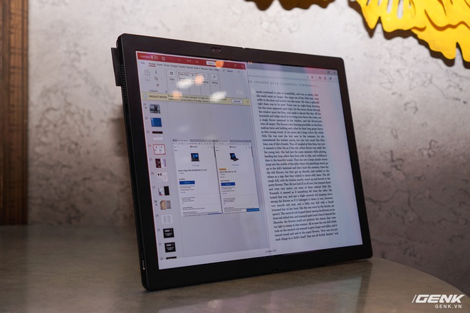 [CES 2020] Cận cảnh tablet màn hình gập Lenovo X1 Fold: Thiết kế đa dụng cho cảm ứng lẫn bàn phím vật lý, gập lại như cuốn sổ tay rất đẹp - Ảnh 1.