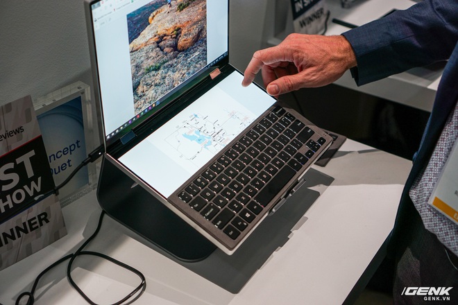 [CES 2020] Cận cảnh bộ đôi laptop độc đáo Dell Concept Duet và Concept Ori: Một màn hình đôi, một màn hình gập - Ảnh 6.