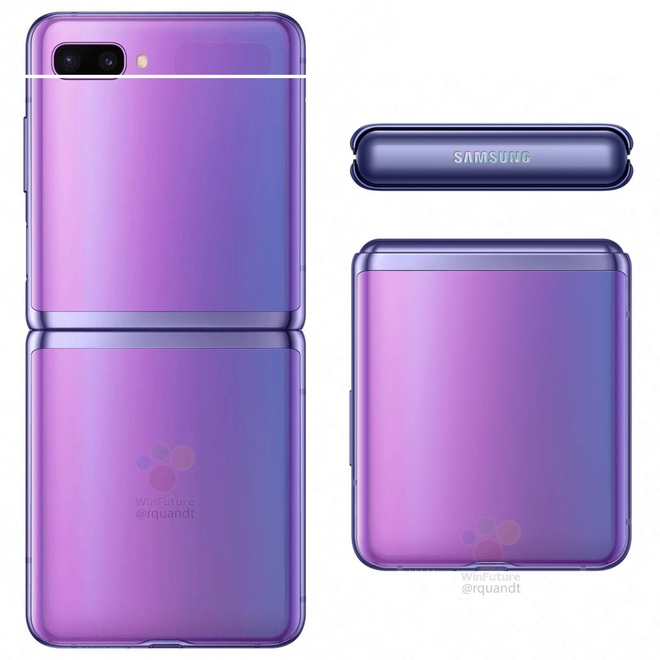 Smartphone màn hình gập vỏ sò Galaxy Z Flip lộ ảnh render chính thức, giá 38 triệu đồng - Ảnh 3.