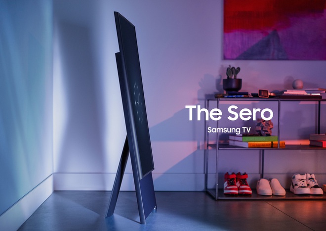 [CES 2020] Samsung ra mắt Sero TV 43 inch, có thể xoay ngang dọc như smartphone để lướt Facebook và xem video TikTok - Ảnh 3.