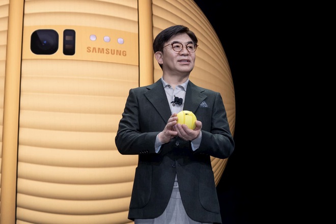 [CES 2020] Samsung hé lộ robot quản gia trông không khác gì bóng tennis, có khả năng phụ giúp tất tần tật công việc trong nhà - Ảnh 1.