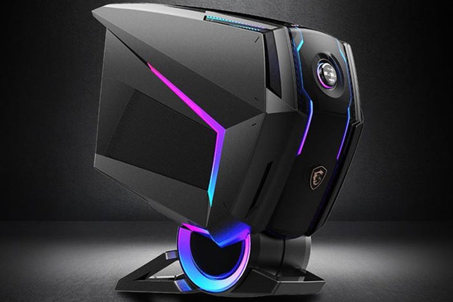 [CES 2020] MSI trình làng chiếc PC chơi game cực khủng MEG Aegis Ti5 tại CES, nhìn chẳng khác gì cái đầu Robot - Ảnh 1.