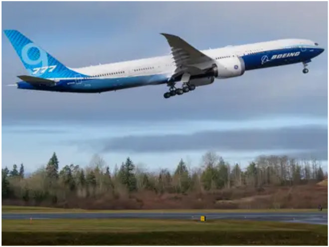 777X: flagship khổng lồ mới của Boeing vừa thực hiện thành công chuyến bay đầu tiên - Ảnh 18. 777X: flagship khổng lồ mới của Boeing vừa thực hiện thành công chuyến bay đầu tiên - Ảnh 18.