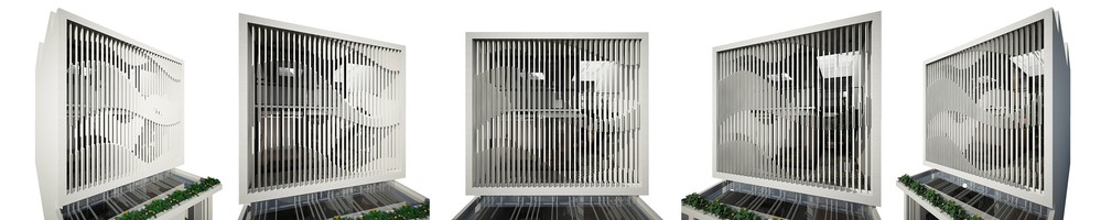 Sự chuyển động của mặt đứng công trình theo các khung giờ khác nhau.