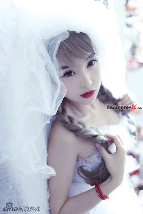 Bộ ảnh hóa thân cô dâu tuyệt đẹp của hot girl Lâm Kha Đồng 5
