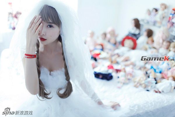 Bộ ảnh hóa thân cô dâu tuyệt đẹp của hot girl Lâm Kha Đồng 10