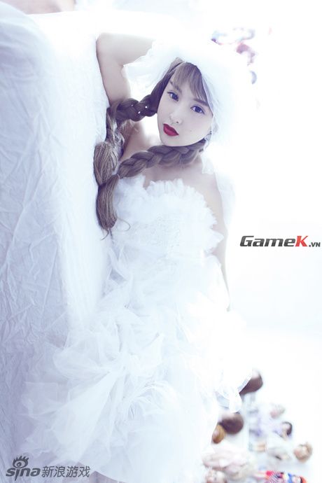 Bộ ảnh hóa thân cô dâu tuyệt đẹp của hot girl Lâm Kha Đồng 11