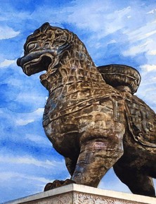 Con sư tử sắt nặng 32 tấn tại Trung Quốc đã tồn tại hàng nghìn năm trước mưa gió, nhưng lại bị đổ do sự bảo vệ 'tự cho mình là đúng' của các chuyên gia!