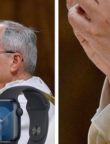 Giáo hoàng Leo XIV đeo Apple Watch