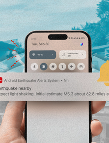 Điện thoại Android cứu người trước động đất