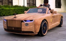 Ông bố của năm: Chế siêu xe Roll-Royce 28 triệu USD bằng gỗ “sao y bản chính” cho con lái chơi