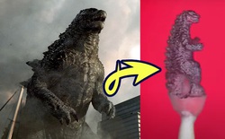 Nghệ nhân tài ba tạo ra Godzilla chỉ bằng 1 hạt gạo, phải dùng cả kính hiển vi để