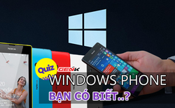 "Kiểm tra miệng" về Windows Phone: Ai từng biết những dòng điện thoại vang bóng 1 thời này nào?