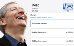 Dung lượng RAM của máy Mac "dậm chân tại chỗ" kể từ ngày Tim Cook nắm quyền CEO Apple