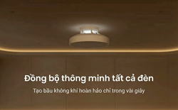 Quạt trần cũng có loại không cánh kèm đèn LED đổi màu, mẫu của Yeelight giá chỉ 3 triệu, rất hợp phòng khách nhỏ của gia đình Việt