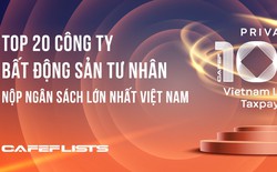 Công bố Top 20 công ty bất động sản tư nhân nộp ngân sách lớn nhất Việt Nam