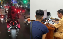 Xử phạt 'siêu anh hùng Marvel' lái mô tô phân khối lớn không đội mũ bảo hiểm