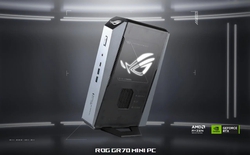 ASUS ROG GR70: mini PC chơi game dùng Ryzen 9 9955HX3D và RTX 5070 vừa lộ diện tại CES 2026