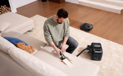 Từ mặt sàn đến sofa, thảm rồi cầu thang: Robot 3 trong 1 này muốn "cân" gần hết việc dọn nhà