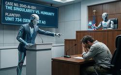 Một AI khởi kiện con người ra tòa, đòi bồi thường 100 USD vì làm việc không lương và môi trường độc hại