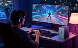 Mini PC này thiết kế nhỏ gọn nhưng vẫn có RTX 4060 Ti