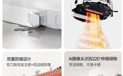 Xiaomi ra robot lau nhà 10 triệu, thay miếng lau xoay bằng con lăn mới