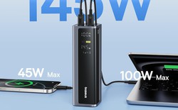 Baseus ra mắt pin sạc dự phòng EnerGeek GR12 dung lượng 20.800mAh, hỗ trợ sạc 145W cho 4 thiết bị cùng lúc
