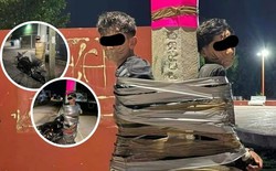 Batman lộ diện tại Mexico: Dùng băng keo trói sống hàng loạt tên trộm xe máy vào cột đèn khiến cảnh sát đau đầu