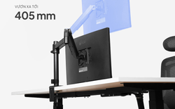 Giá đỡ màn hình mới của HyperWork giúp nâng cao thêm 300 mm cho người ngồi bàn thấp