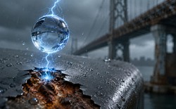 Bí mật ma quái từ giọt nước mưa mang nguồn điện nghìn volt phá hủy các công trình kim loại đắt giá