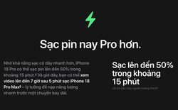 iPhone 18 Pro Max sạc 15 phút lên 50%, điểm đáng chú ý với người dùng bận rộn