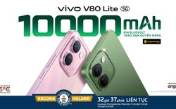 vivo V80 Lite 5G chính thức ra mắt: Mang điện thoại pin 10.000mAh đạt KỶ LỤC GUINNESS THẾ GIỚI™ đến với người dùng Việt