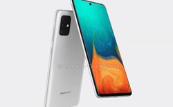 Samsung Galaxy A71 lộ thiết kế với cụm camera sau hình chữ nhật, màn hình đục lỗ giống Note 10