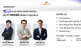 Hội thảo “AI & Lộ trình nghề nghiệp cho IT Fresher”: Cơ hội phát triển cho sinh viên